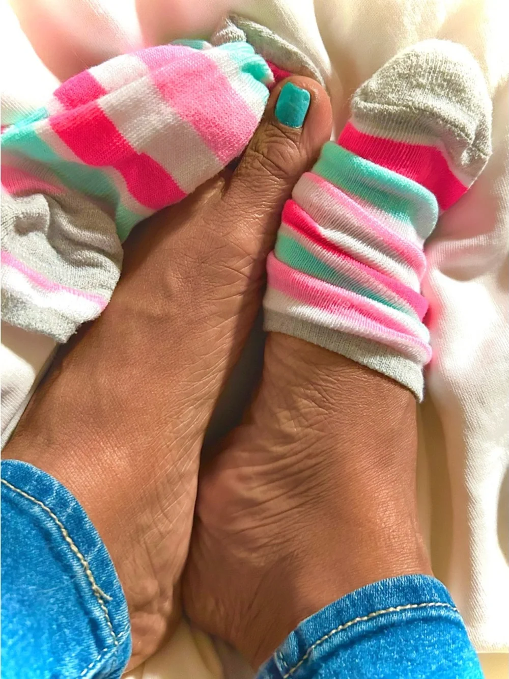 Spring Striped Ankle Socks - Picture 5 of 7